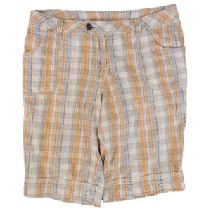 Venezia Plaid Bermuda Shorts Size 18 EUC